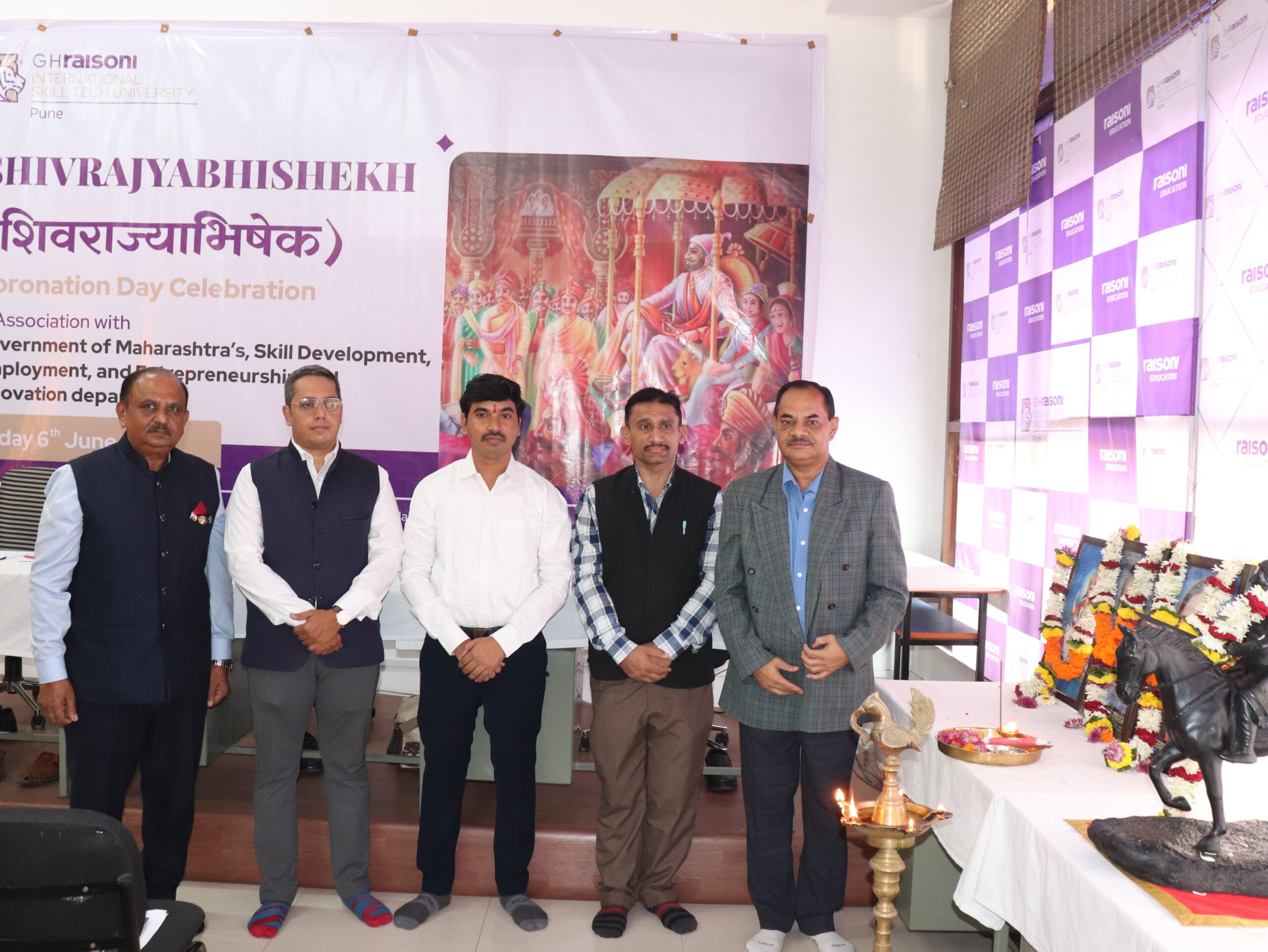 Chhatrapati Shivaji Maharaj Rajyabhishek ceremony concluded at Raisoni University e