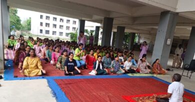 International Yoga Day celebrated at Sitabai Nargundkar Nursing Women's College