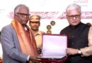 Vice-Chancellor Prof B J Rao of the University of Hyderabad, was felicitated on Telangana State Formation Day