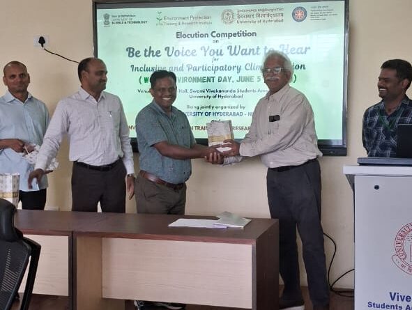 University of Hyderabad and EPTRI Celebrate World Environment Day with Elocution Competition on Climate Action