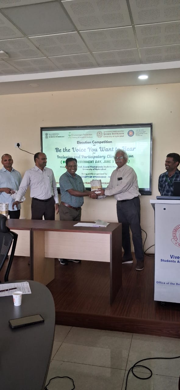 University of Hyderabad and EPTRI Celebrate World Environment Day with Elocution Competition on Climate Action