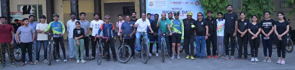 World Bicycle Day celebrated with enthusiasm at Datta Meghe Institute of Higher Education and Research Abhimat University