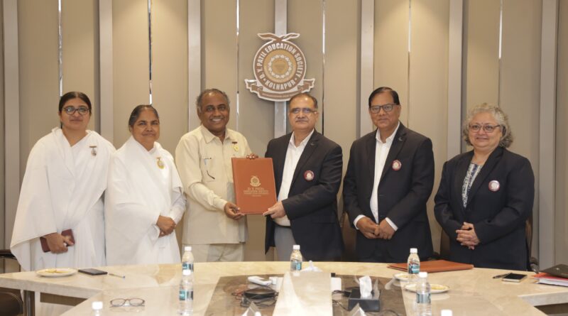 D Y Patil Abhimat University signs MoU with 'Prajapita Brahmakumari Ishwariya Vishwa Vidyalaya'