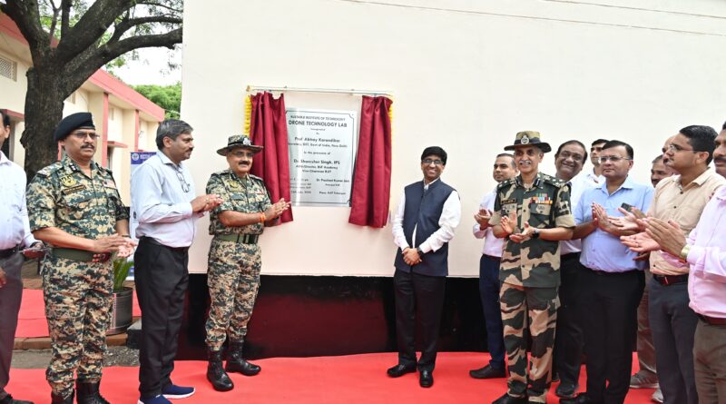 Inauguration of Drone Technology Lab at Rustomji Institute of Technology by Prof. Karandikar
