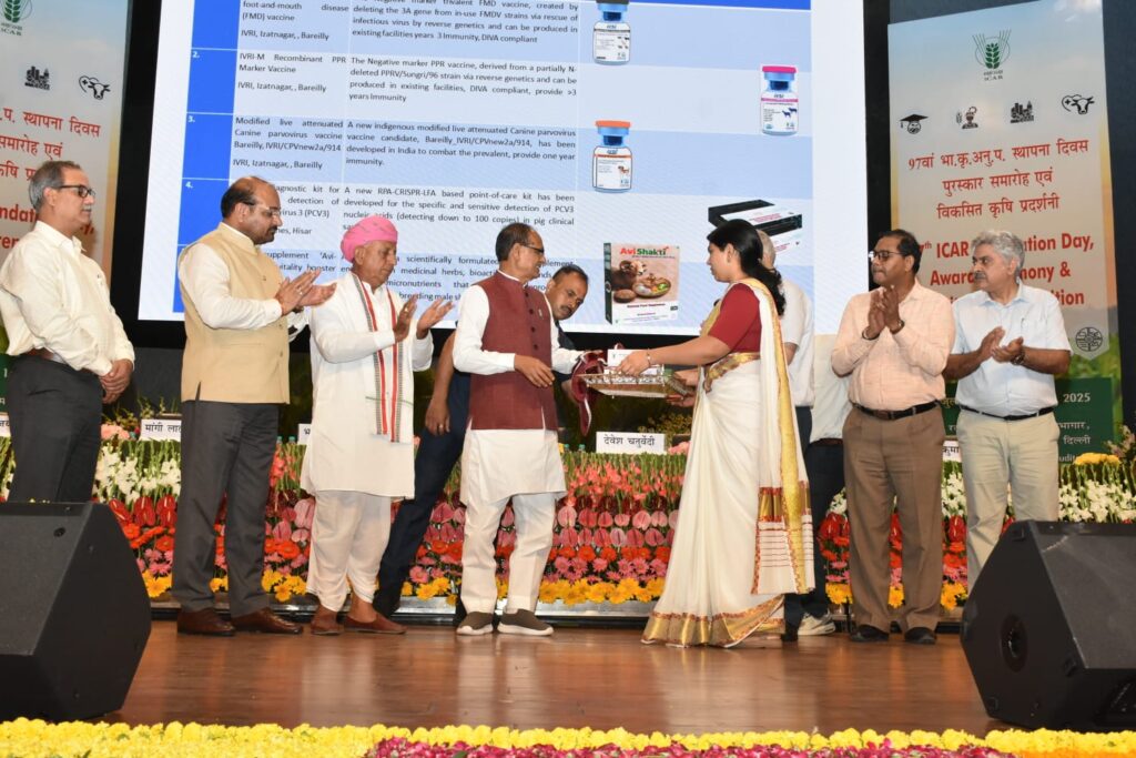 Three vaccines developed by the Indian Institute of Veterinary Research were released