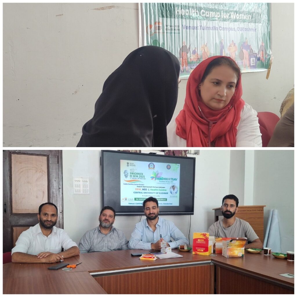 CUKashmir Organises Women’s Health Camp under Swachhta Hi Seva 2025