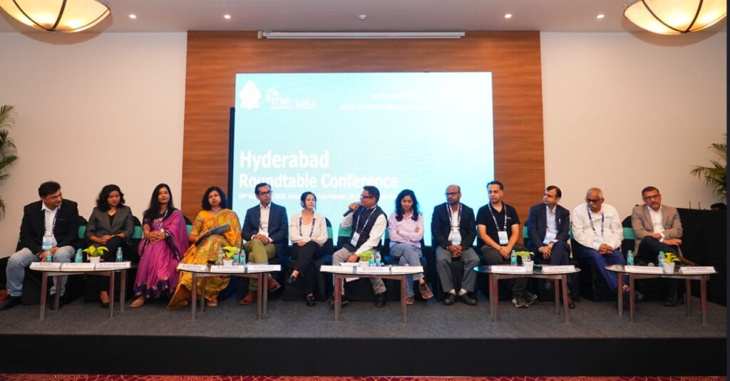 IIM Jammu Hosts Hyderabad Roundtable Conference to Strengthen Academia–Industry Collaboration