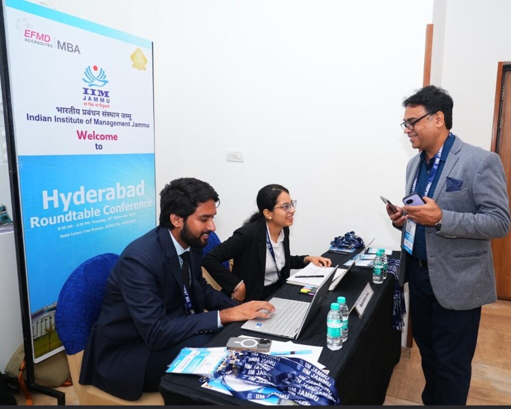 IIM Jammu Hosts Hyderabad Roundtable Conference to Strengthen Academia–Industry Collaboration