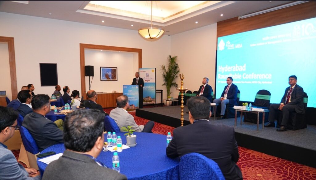 IIM Jammu Hosts Hyderabad Roundtable Conference to Strengthen Academia–Industry Collaboration