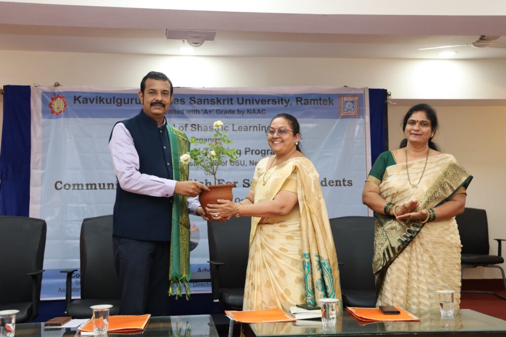 Inauguration of “Conversational English for Sanskrit Students” Professional Training at Kavikulguru Kalidas Sanskrit University
