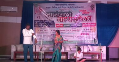 Gondwana University campus decorated with students' Zhadiboli art