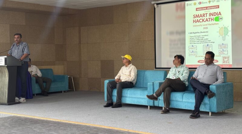 Indrashil University Hosts University Level Smart India Hackathon 2025