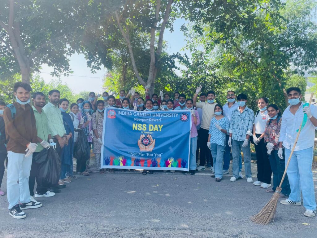 National Service Scheme Foundation Day celebrated with enthusiasm at Indira Gandhi University