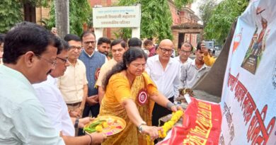 Rashtrasant Tukadoji Maharaj Nagpur University begins construction of a grand statue of Chhatrapati Shivaji Maharaj