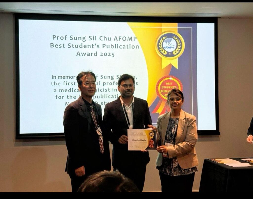 D. Y. Patil University's Shriram Rajurkar wins 'Best Publication Award' at global conference