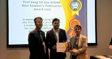 D. Y. Patil University's Shriram Rajurkar wins 'Best Publication Award' at global conference