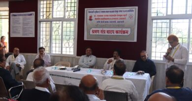 Hearing aids were distributed to needy patients through a joint initiative of Dr. Panjabrao Deshmukh Medical College and Rotary Club.