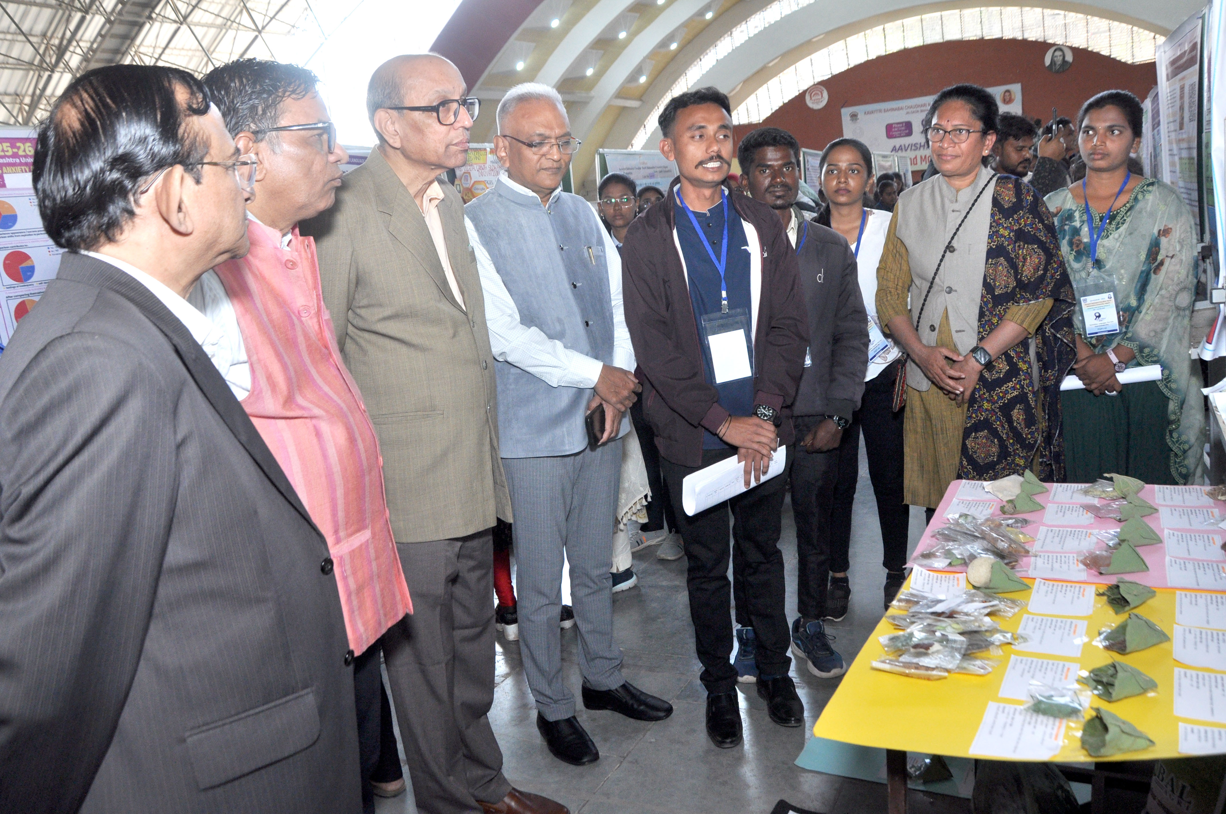The university-level Avishkar-2025 event has begun enthusiastically at Kavayitri Bahinabai Chaudhari North Maharashtra University.