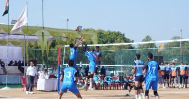 North Zone Inter-University Volleyball Tournament continues in Central University of Haryana