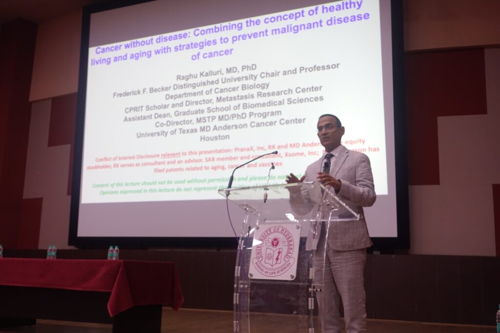 University of Hyderabad Hosts Distinguished Lecture on Cancer Prevention