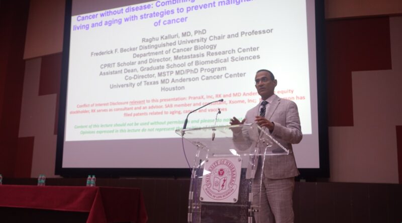 University of Hyderabad Hosts Distinguished Lecture on Cancer Prevention