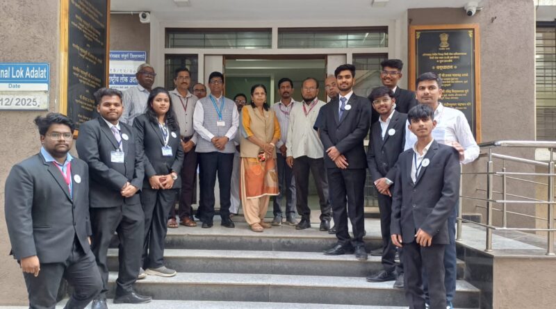 MNLU Chhatrapati Sambhajinagar Faculty and Students Participate Actively in National Lok Adalat