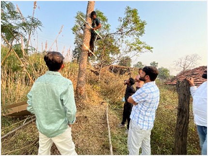 Gondwana University's STRC has launched a village-level technology initiative in the district.