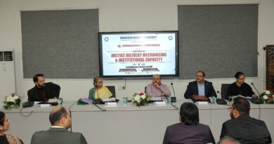 National Conference at HNLU: Comprehensive Discussion on “Justice Delivery Techniques and Institutional Capacity”.