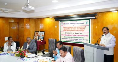 National training on biotechnology for biotic and abiotic stress management in fruit crops at Mahatma Phule Agricultural University, Rahuri.