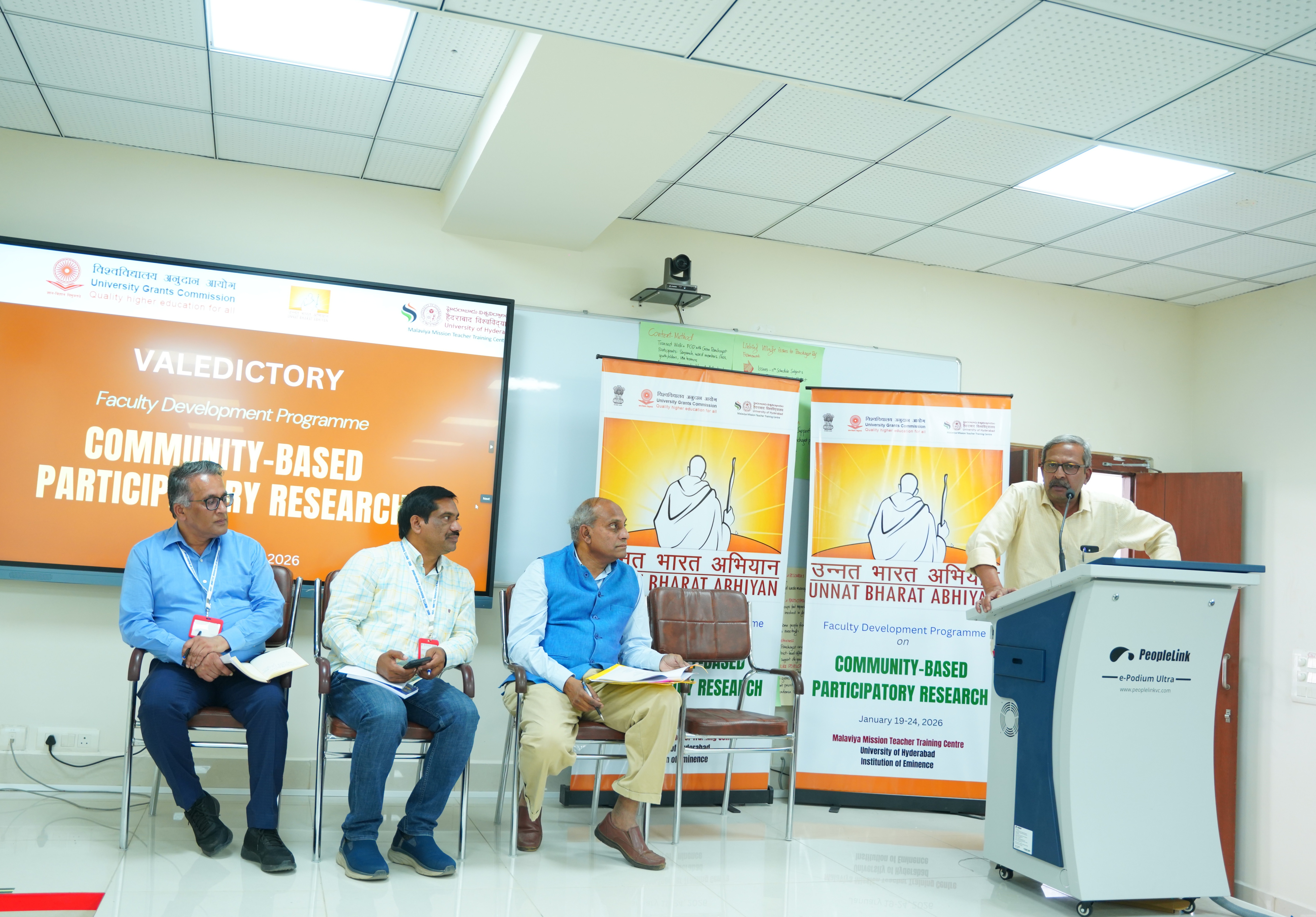 Six-Day Faculty Development Programme on Community-Based Participatory Research Concludes at University of Hyderabad