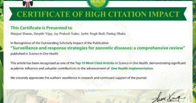 Veterinary Varsity Researchers Earn International Recognition for High-Impact One Health Research