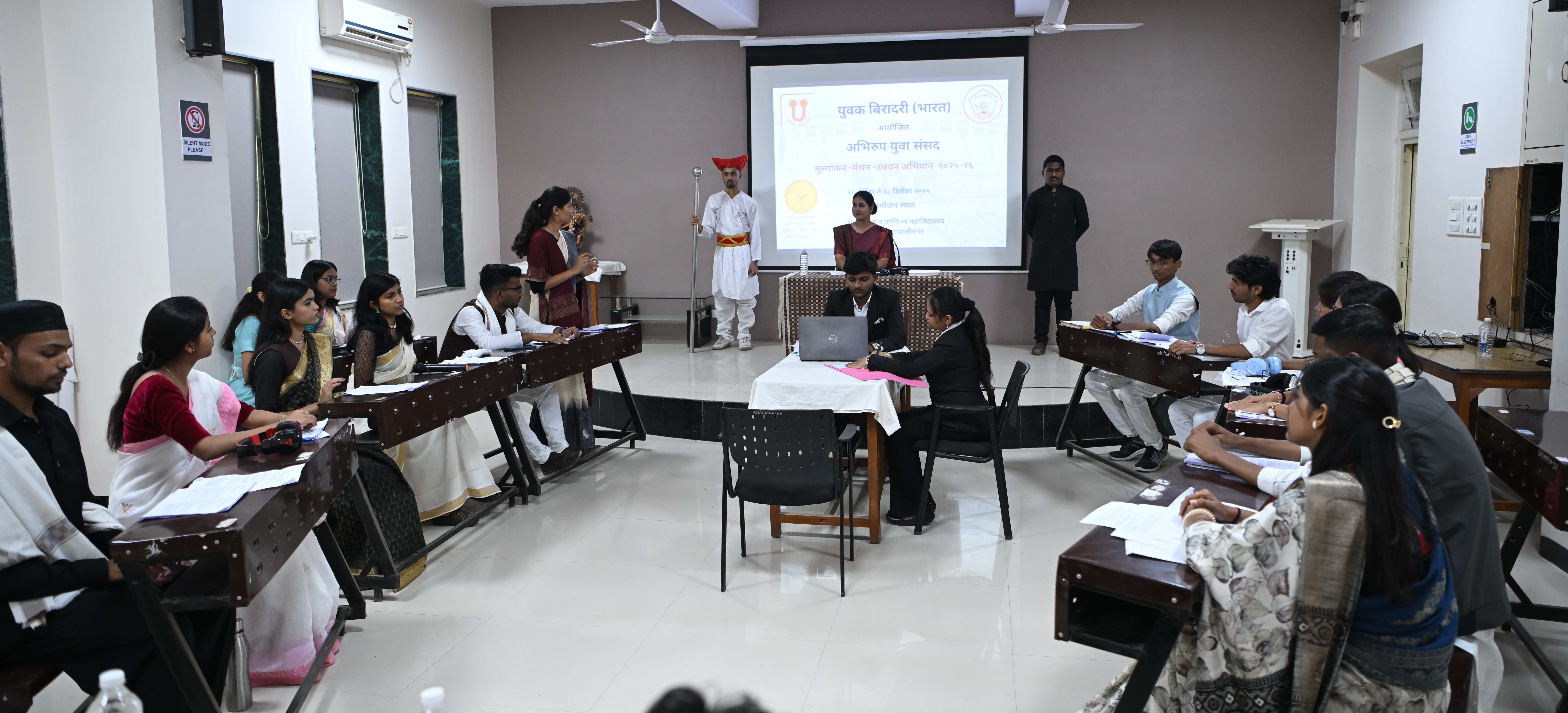 The MGM team won the 'Mock Youth Parliament' competition for the sixth consecutive time.