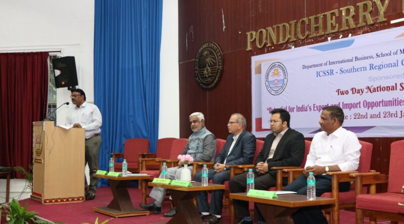 Pondicherry University Organises ICSSR-Sponsored National Seminar