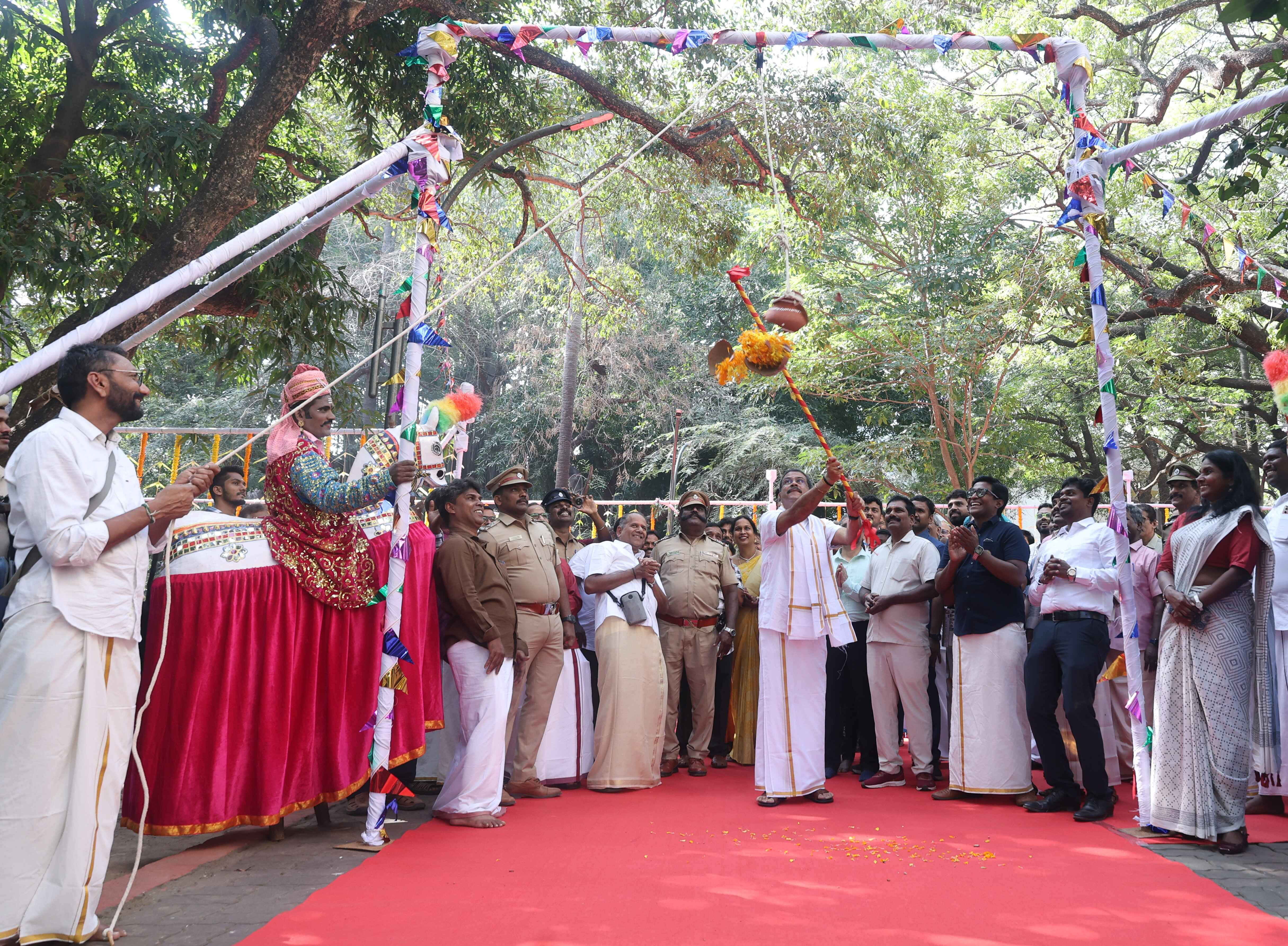 Union Education Minister Dharmendra Pradhan Celebrates Pongal with IIT Madras Community