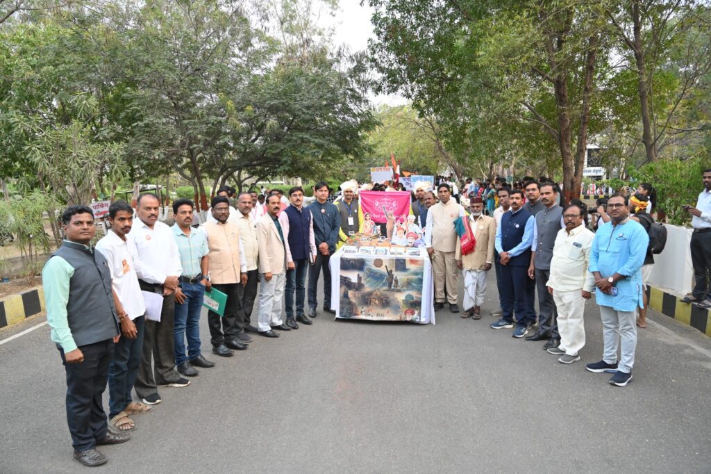 The procession marked a grand beginning to the National Service Scheme Excellence Festival.