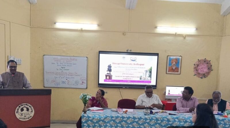 A workshop on critical thinking was successfully conducted at Shivaji University under the PM-USHA scheme.