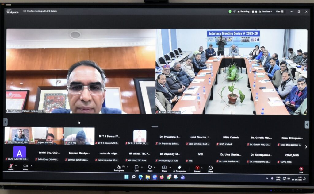 Indian Veterinary Research Institute to become 'Knowledge Partner' for Odisha State