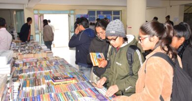 The two-day book fair at Indira Gandhi University concluded successfully.