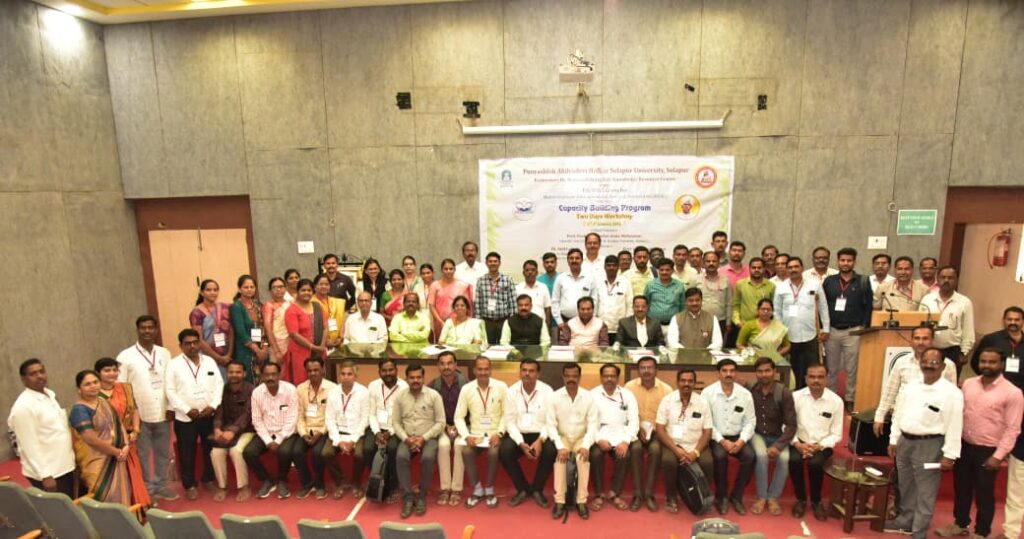 Library Capacity Building Workshop, organised by the Karmaveer Dr. Mamasaheb Jagdale Knowledge Resource Centre in collaboration with the PM-USHA Cell of the university. Dr