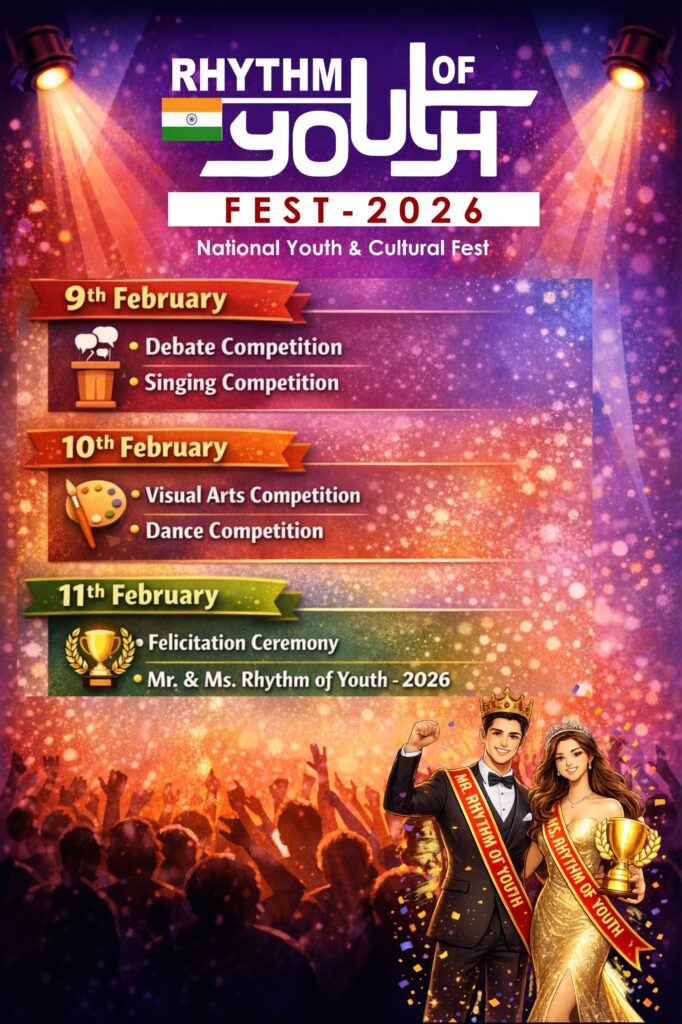 JJTU to Host “Rhythm of Youth – 2026” National Youth & Cultural Fest from February 9–11