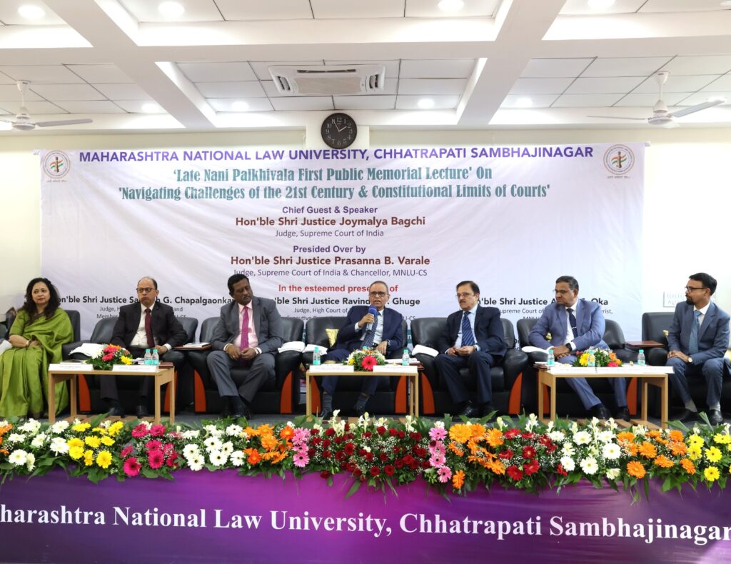 Late Nani Palkhivala First Memorial Lecture at MNLU Chhatrapati Sambhajinagar