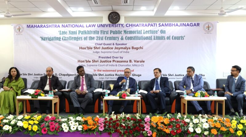 Late Nani Palkhivala First Memorial Lecture at MNLU Chhatrapati Sambhajinagar