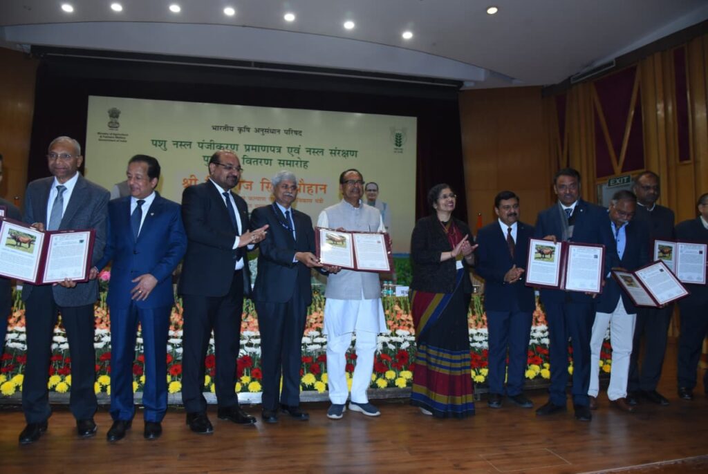 Rohilkhandi and Vrindavani cow breeds have been registered by IVRI