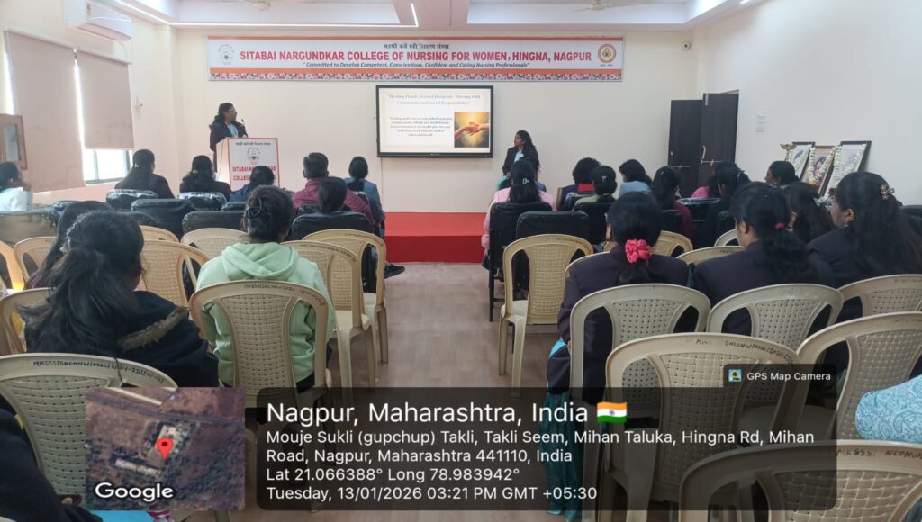 Continuous Professional Development (CPD) was conducted at Sitabai Nargundkar Nursing Women's College Nagpur