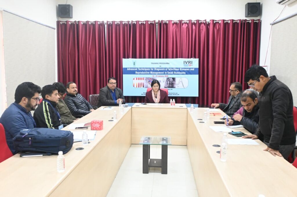 Training on Infectious Disease Diagnosis and Breeding Management of Small Ruminant Animals started at ICAR-IVRI Izzatnagar