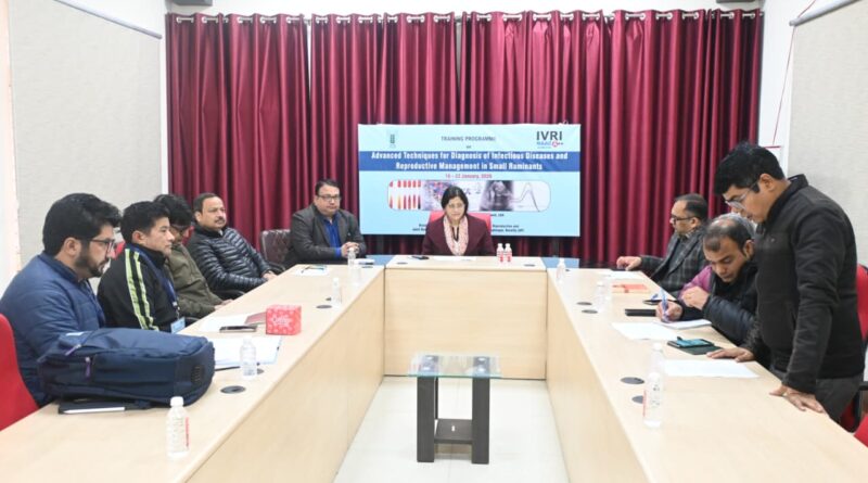 Training on Infectious Disease Diagnosis and Breeding Management of Small Ruminant Animals started at ICAR-IVRI Izzatnagar