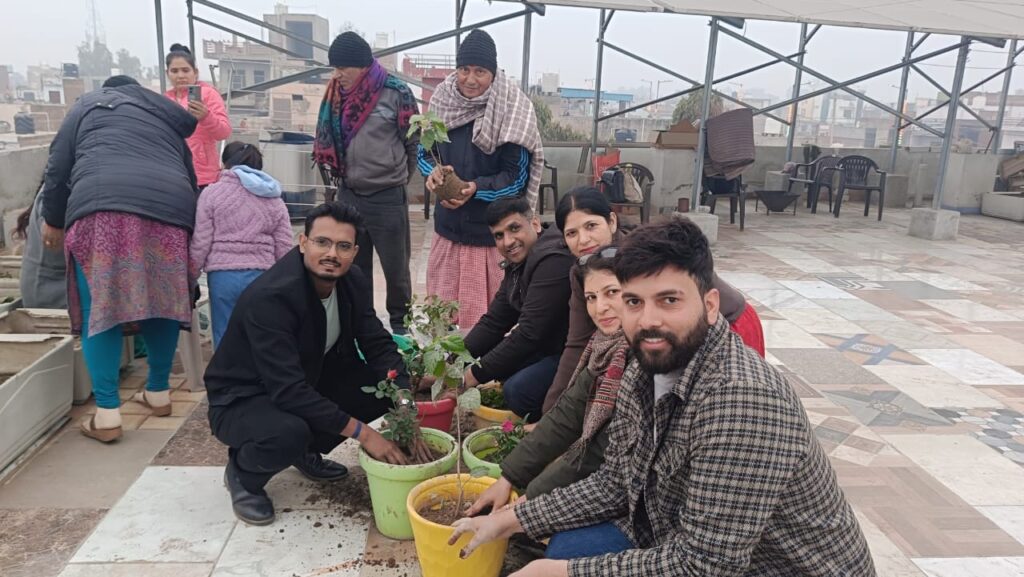 Terrace Kitchen Gardening done by Indira Gandhi University