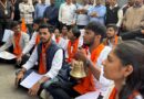 The Akhil Bharatiya Vidyarthi Parishad (ABVP) staged a protest at Modern College in Pune.