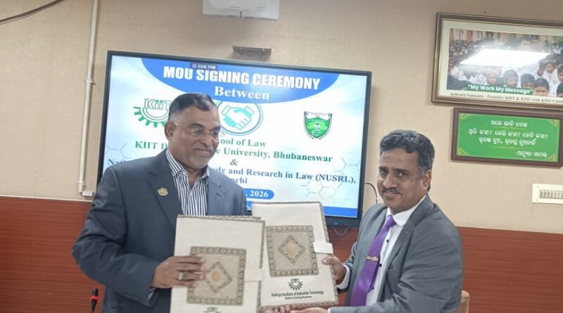 NUSRL Ranchi and KIIT School of Law Sign MoU