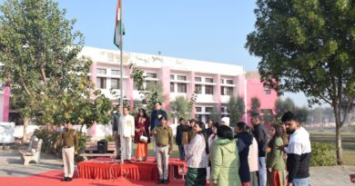 The 77th Republic Day was celebrated with great enthusiasm at Indira Gandhi University.